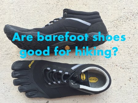 hiking shoes barefoot