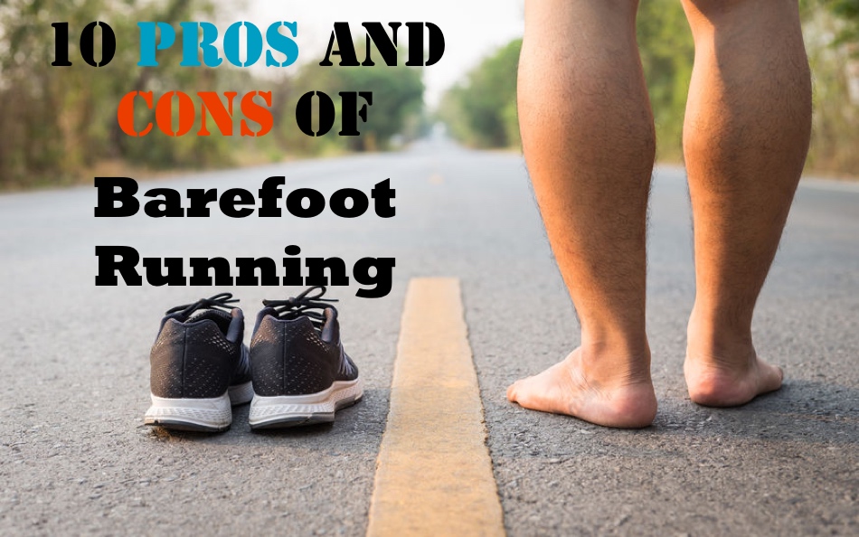 barefoot running on concrete